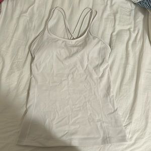 white lulu lemon tank top